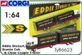 CORGI eddie stobart scania cab and close couple trailer [Toy]